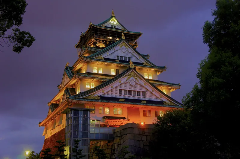 大阪城天守閣夜景