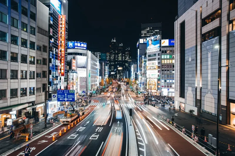 東京街頭夜景